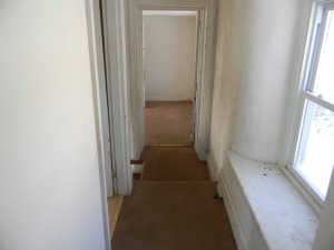 A dingy hallway.