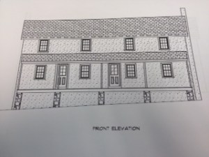 Front of the house - with a new front porch