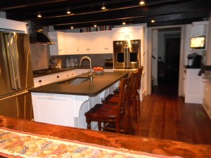 A great place to sit at the counter and watch Chris cook!